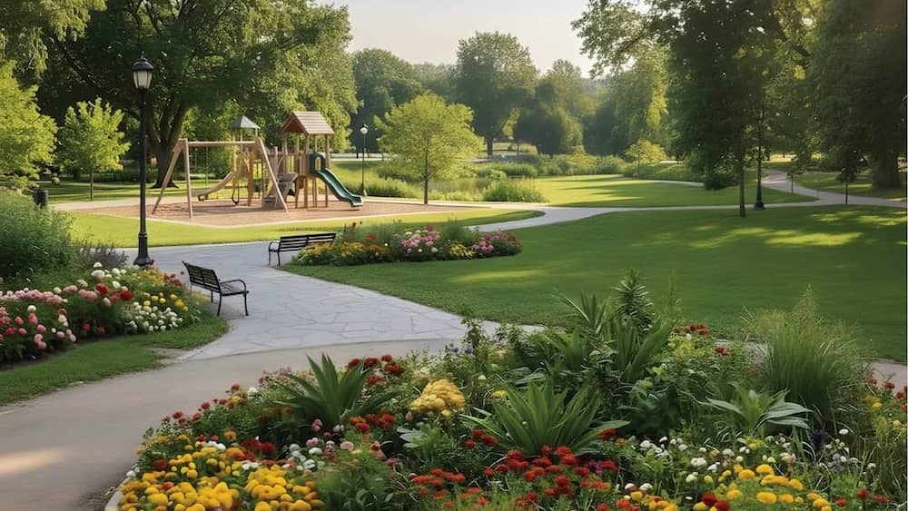 Landscaped Parks & Green Lawns